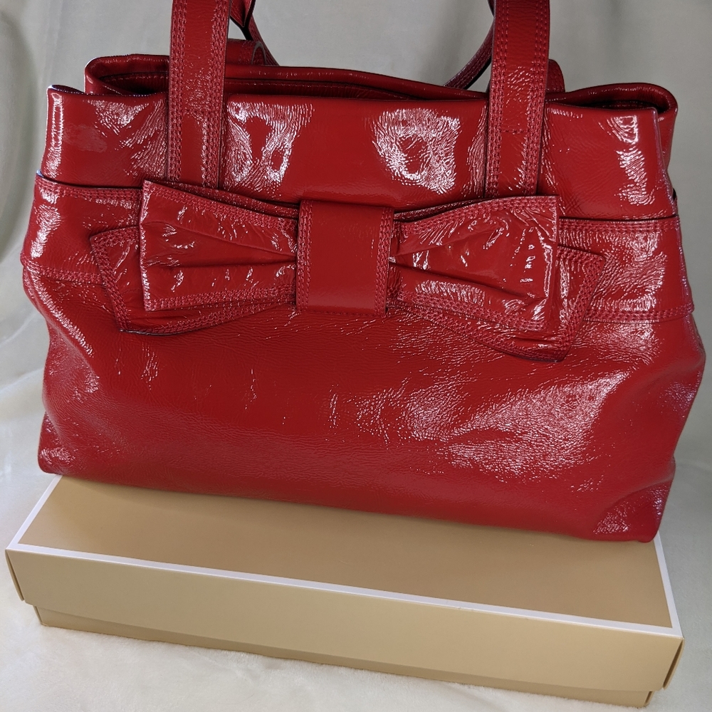 Kate Spade Patent Leather Bow Handbag